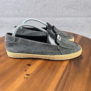 DC Shoes Villainess Jute Slip-On Sneakers Gray Women's Size 9 Casual Comfort